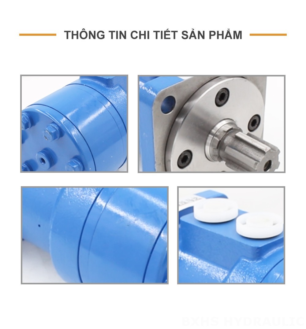 Mô tơ thủy lực Cycloid BM3 100 cc/vòng 50 L/phút Mô tơ thủy lực
